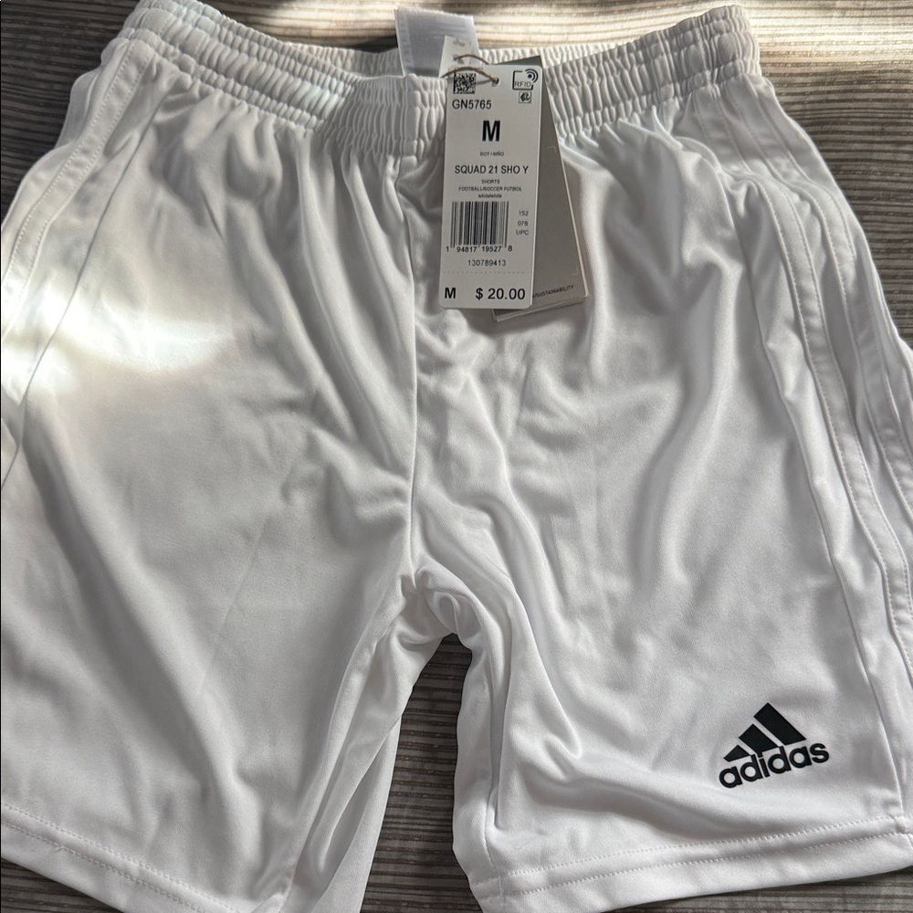adidas Squad 21 Kids White Soccer Shorts
